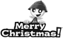 Merry Christmas bw