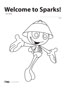 Sparks color page 1